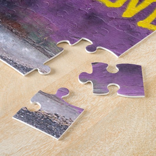 グラフィティアーバン通りアート抽象芸術 ジグソーパズル (側面)