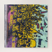 グラフィティアーバン通りアート抽象芸術 ジグソーパズル (横)