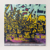 グラフィティアーバン通りアート抽象芸術 ジグソーパズル (縦)