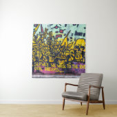 グラフィティアーバン通りアート抽象芸術 タペストリー (インサイチュ)