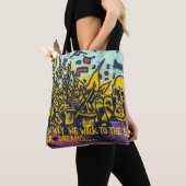 グラフィティアーバン通りアート抽象芸術 トートバッグ (クローズアップ)
