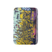 グラフィティアーバン通りアート抽象芸術 バスマット (正面縦)