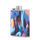 グラフィティアーバン通りアート フラスク (左)