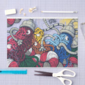 グラフィティアーバン24-2デコページティッシュペーパー 薄葉紙 (クラフト)