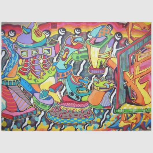 グラフィティアーバン28デクページティッシュペーパー 薄葉紙 (正面)