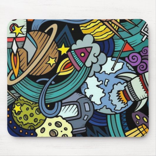グラフィティイラストレーション マウスパッド (正面)
