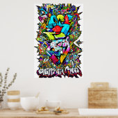 グラフィティインスパイアを取得して、この国連で行動を起こす ポスター (キッチン)