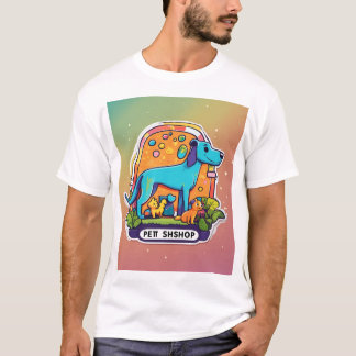 グラフィティインスパイアミニマリストのペット犬Tシャツデシ Tシャツ