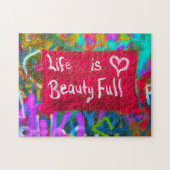 グラフィティウォールで人生は美しい –  ジグソーパズル (横)