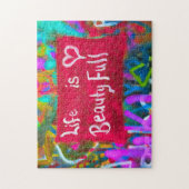 グラフィティウォールで人生は美しい –  ジグソーパズル (縦)