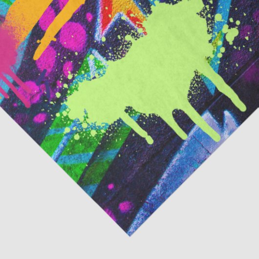 グラフィティウォールアーバン鮮やかドデクページ紙 薄葉紙 (詳細)