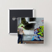 グラフィティウォールルーシー 缶バッジ (正面&裏面)