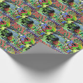 グラフィティウォール：アーバンヒップホップ ラッピングペーパー (角)