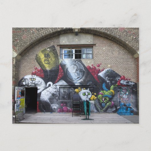 グラフィティオンシュタットバーンボゲン,ウィーンエステライヒ ポストカード (正面)