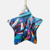 グラフィティカッコいいウォール セラミックオーナメント (右)