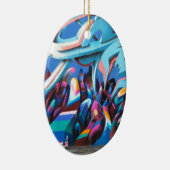 グラフィティカッコいいウォール セラミックオーナメント (右)