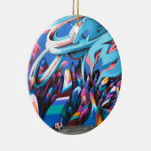 グラフィティカッコいいウォール セラミックオーナメント (右)