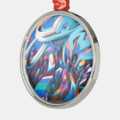 グラフィティカッコいいウォール メタルオーナメント (左)