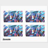 グラフィティカッコいいウォール 長方形シール (シート)