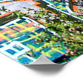 グラフィティカッコいいホームオフィスの装飾アクリル ポスター (角)