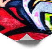 グラフィティカッコいいワードアートホームデコレーションポスター ポスター (角)