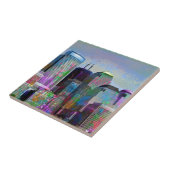 グラフィティカッコいい（ばちゃばちゃ）跳ねる水の色ニューヨーク市 タイル (側面)