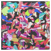 グラフィティカモフラージュ ファブリック (クローズアップ)