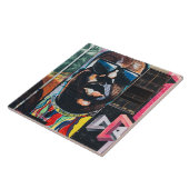 グラフィティカラフルアフリカ系アメリカ人 タイル (側面)