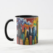 グラフィティカラフルアートデザイン マグカップ (左)