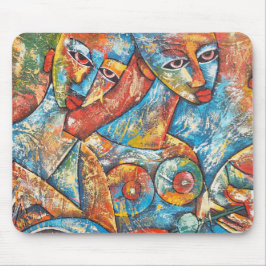 グラフィティカラフルアート マウスパッド