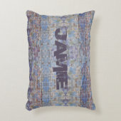 グラフィティカラフルウォールストリートアーパーソナライズされたト アクセントクッション (正面(垂直))