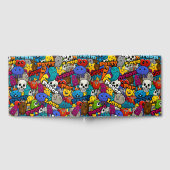 グラフィティカラフルキャラクターパターン ゲストブック (全面)