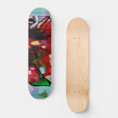 グラフィティカラフルスケートボード スケートボード (正面)