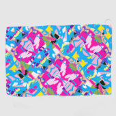 グラフィティカラフルスプラッシュ ゴルフタオル (横)