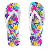 グラフィティカラフルパターン |アクティブなスポーツビーチ ビーチサンダル (フットベッド)