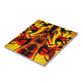 グラフィティカラフルパターン タイル (側面)