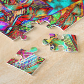 グラフィティカラフルレターズパズル ジグソーパズル (側面)