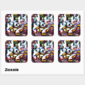 グラフィティカラフルワード スクエアシール (シート)