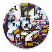 グラフィティカラフルワード セラミックノブ (正面)