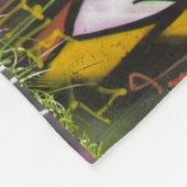 グラフィティカラフルワード フリースブランケット (角)