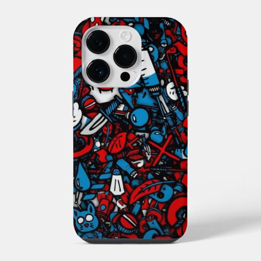 グラフィティカラフルー iPhoneケース (裏面)