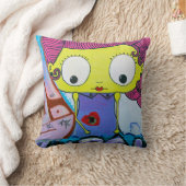 グラフィティカラフル通りアー絵画ト クッション (ブランケット)