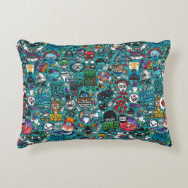 グラフィティカラフル・アート アクセントクッション