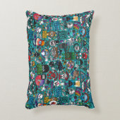 グラフィティカラフル・アート アクセントクッション (正面(垂直))