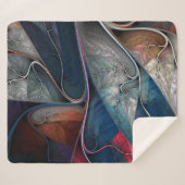 グラフィティカラフル・アート シェルパブランケット (正面(横))