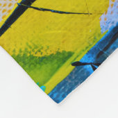 グラフィティカラフル・アート フリースブランケット (角)