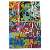 グラフィティカラフル・アート ミディアムペーパーバッグ (裏面)