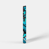 グラフィティカラフルiPhone 12ミニタフケース、光沢 iPhoneケース (右側面)