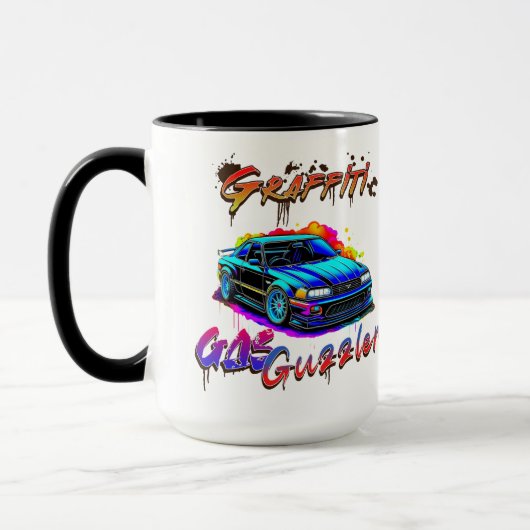 グラフィティガスグズラー – ドリフトカー マグカップ (左)