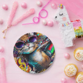 グラフィティキャット色彩の鮮やか：スプレーキャット紙プレート ペーパープレート (パーティー)